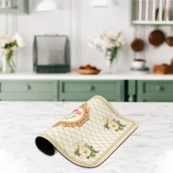 Unique Bargains Dish Drying Mat Beige 15.75"x11.81" 10 Unique Bargains Dish Drying Mat Beige 15.75"x11.81" -Kitchen Utensil Store GUEST 00839b94 e693 403d 9b65 e5d5fc4369bc