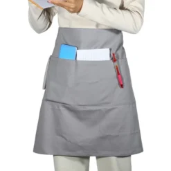 Unique Bargains Waist Apron Half Apron With Pockets 1 Pc -Kitchen Utensil Store GUEST 011ff09d 06b7 4b90 af7f c0e86043e444