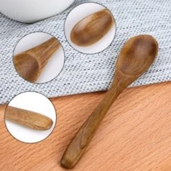 Unique Bargains Wooden Natural Grain Soup Spoon Salt Sugar Dinner Spoons 4.7" Long Brown 6 Pcs -Kitchen Utensil Store GUEST 026b6949 bd80 42fd a346 7f1e88e45d33