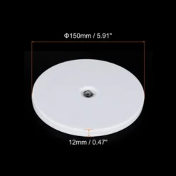 Unique Bargains 360 Degree Rotating Anti-slip High-strength Plastic Durable White Swivel Stand 1 Pc