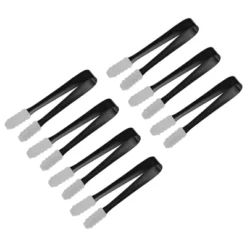 Unique Bargains Stainless Steel Ice Tongs For Appetizers, Charcuterie, Dessert, Tea Party, Bar, Cafe Serving 5.3" Black 7 Pcs -Kitchen Utensil Store GUEST 030f5616 b07c 4c48 ae57 dec13f0aadd9