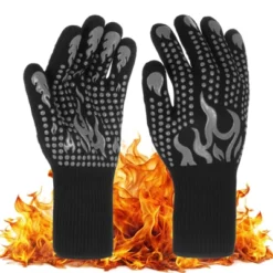 Unique Bargains Silicone Heat Resistant Fireproof Grilling Gloves 1472°F High Temp Resistance 1 Set -Kitchen Utensil Store GUEST 034ff90d b9f8 4306 8c98 748b2eb6f8d8
