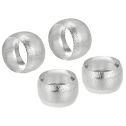 Unique Bargains Dining Table Decorations Alloy Decorative Wear Resistance Round Napkin Rings 4 Pcs -Kitchen Utensil Store GUEST 03da8fec 0650 4e88 a9ad 9e480cbfdf5d