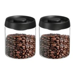 Unique Bargains Glass Airtight Vacuum Seal Coffee Bean Container 30oz -Kitchen Utensil Store GUEST 03fe7167 f1b4 4a8c a36d 1fcbe3cd07f0