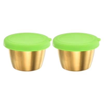 Unique Bargains Reusable Leak Proof Metal Green Condiment Containers With Lids 6 Unique Bargains Reusable Leak Proof Metal Green Condiment Containers With Lids - Image 6