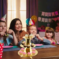 Unique Bargains 3-Tier Lace Cupcake Stand Tower 2 Pcs -Kitchen Utensil Store GUEST 0517f017 c5e0 4f40 8026 3b959a9f54f4