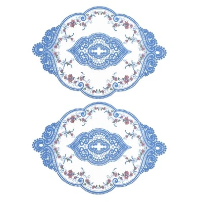 Unique Bargains Polyester Flexible Embroidery Vintage Pattern Washable Table Place Mats 2 Pcs 9 Unique Bargains Polyester Flexible Embroidery Vintage Pattern Washable Table Place Mats 2 Pcs - Image 9