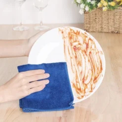 Unique Bargains Kitchen Absorbent Microfiber Quick Dry Dish Cloths 10 Packs