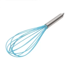 Unique Bargains 12" 6-Wire Whisk Hand Wash Stainless Steel Silicone Lake Blue Silver Tone -Kitchen Utensil Store GUEST 06561ac9 8f66 418b b884 954c3efdf343