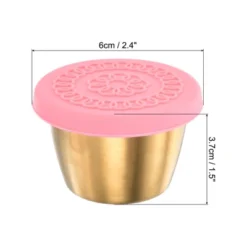 Unique Bargains Silicone Durable Leak-proof Portable Pink Food Storage Containers