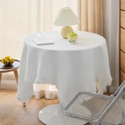 Unique Bargains Waffle Tablecloths With Tassel For Indoor Outdoor, Kitchen Dining Farmhouse Camping Parties -Kitchen Utensil Store GUEST 08060e67 f16e 4481 95d8 6c69e3cceb3d