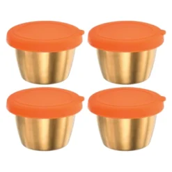 Unique Bargains Silicone Stainless Steel Leak-proof Orange Lids Food Containers -Kitchen Utensil Store GUEST 0aa7ef8b 080f 4710 b742 1a997b0984a6