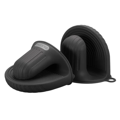 Unique Bargains Heat Resistant Mini Silicone Oven Mitts For Air Fryer Kitchen Cooking 2 Pcs 5 Unique Bargains Heat Resistant Mini Silicone Oven Mitts For Air Fryer Kitchen Cooking 2 Pcs - Image 5