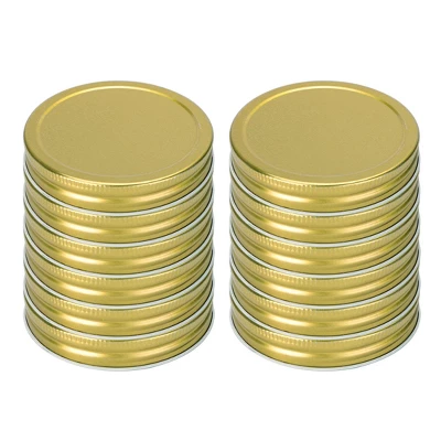 Unique Bargains Iron Regular Mouth Mason Canning Jars Lids With Sealing Rings 3 Unique Bargains Iron Regular Mouth Mason Canning Jars Lids With Sealing Rings - Image 3