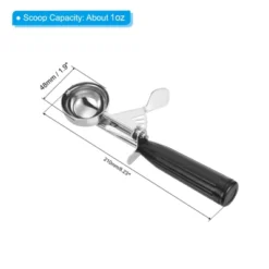 Unique Bargains Stainless Steel Durable Handle Spring Trigger Ice Cream Scoop
