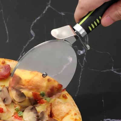 Unique Bargains Stainless Steel Pizza Cutter Wheel Slicer With Super Sharp Blade Kitchen Tools 4 Unique Bargains Stainless Steel Pizza Cutter Wheel Slicer With Super Sharp Blade Kitchen Tools - Image 4