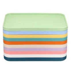 Unique Bargains PP Plastic Reusable Lightweight Serving Tray 20 Pcs -Kitchen Utensil Store GUEST 0cbf5987 b71f 4eaf 810e 3c77080fa3c4