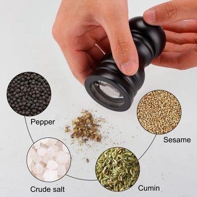 Unique Bargains Adjustable Coarseness Wooden Salt And Grinder Spice Mills 1 Unique Bargains Adjustable Coarseness Wooden Salt And Grinder Spice Mills