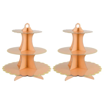 Unique Bargains 3-Tier Cardboard Cupcake Stand Tower 2 Pcs 10 Unique Bargains 3-Tier Cardboard Cupcake Stand Tower 2 Pcs - Image 10