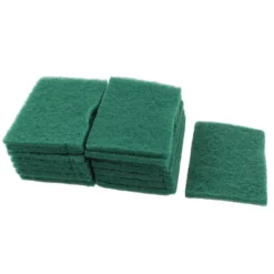 Unique Bargains Kitchen Cleaning Non-Scratch Scouring Sponge Pads Green 15Pcs -Kitchen Utensil Store GUEST 0da94c75 5d6b 44b2 a932 d1322bdac84f
