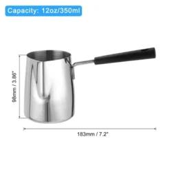 Unique Bargains Stainless Steel Milk Frothing Coffee Warming Pot With Spout