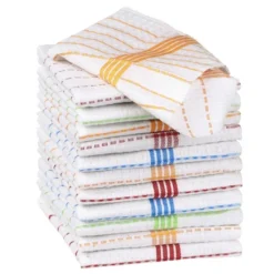 Unique Bargains Reusable Super Absorbent Cotton Lint Free Kitchen Towels 12" X 12" Multi -Kitchen Utensil Store GUEST 0e417fb9 e007 41dd ae5a 582bf094eb43
