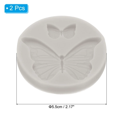 Unique Bargains Silicone Clay Template Fondant Template For Crafts Air Dry DIY Cakes 2 Pcs 1 Unique Bargains Silicone Clay Template Fondant Template For Crafts Air Dry DIY Cakes 2 Pcs