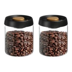 Unique Bargains Glass Airtight Vacuum Seal Coffee Bean Container 30oz -Kitchen Utensil Store GUEST 0ebf0b86 825b 4eb6 9fb7 234555619875