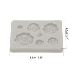 Unique Bargains Silicone Clay Template Fondant Template For Crafts Air Dry DIY Cake