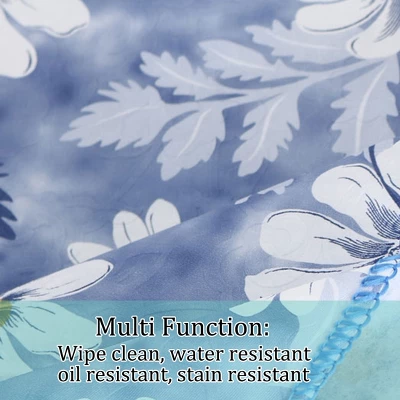 Unique Bargains White Flower Printed Square Shaped Tablecloth 24 X 24 Inch 1 Pc 4 Unique Bargains White Flower Printed Square Shaped Tablecloth 24 X 24 Inch 1 Pc - Image 4