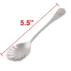 Unique Bargains Stainless Steel Household Shell-shaped Tableware Spoon Silver Tone 1 Pc