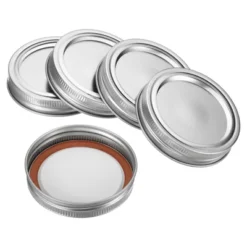 Unique Bargains Regular Mouth Iron Split-Type Leak-Proof Mason Jar Lids 8 Pcs -Kitchen Utensil Store GUEST 1334c4f6 8ad5 41d1 b4b9 a0c432d5e018