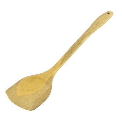Unique Bargains Wooden Curved Handle Kitchen Cooking Spatula 15" X 3.5" X 0.35" 1 Pc 3 Unique Bargains Wooden Curved Handle Kitchen Cooking Spatula 15" X 3.5" X 0.35" 1 Pc - Image 3