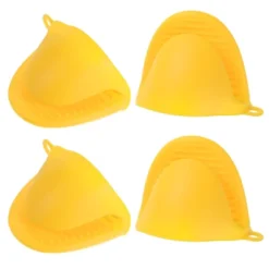 Unique Bargains Silicone Heat Resistant Anti-Slip Reusable Oven Mitts 4 Pcs -Kitchen Utensil Store GUEST 14274432 4813 4dd9 8170 14bf492a6e48