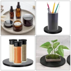 Unique Bargains High-strength Plastic 360-degree Rotating Anti-slip Multi-use Lazy Susan -Kitchen Utensil Store GUEST 14586dca 5b4d 4b31 900c 35a296b996b4 1