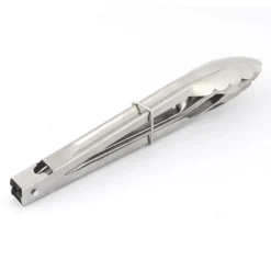 Unique Bargains Metal Super Market Restaurant Buffet Food Tongs 9" Silver Tone 1 Pc