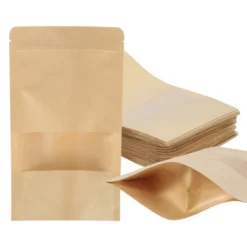 Unique Bargains Kraft Paper Zip Closure Clear Window Food Storage Containers 40 Pcs -Kitchen Utensil Store GUEST 1540e460 fbdf 473d 917e 6581e813f7af