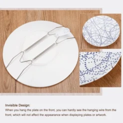 Unique Bargains Kitchen Dish Decorative Stainless Steel Plate Hanger Racks 14" Silver -Kitchen Utensil Store GUEST 16adf4c9 2890 48a6 9cbd d5a96212802e