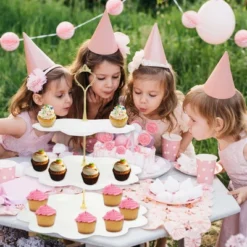 Unique Bargains 3-Layer Dessert Cupcake Stand Flower-shaped With Tiered Serving Tray For Pastries Donuts And Fruits White Glod Tone -Kitchen Utensil Store GUEST 187f0fa8 16eb 4765 bffe 54dd738e6768