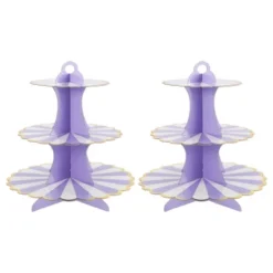 Unique Bargains 3-Tier Cupcake Stand Tower Cardboard Dessert Cup Cake Stand Tower 2 Pcs -Kitchen Utensil Store GUEST 18d5d3ec 4bd3 4cc6 b8d3 807052920011