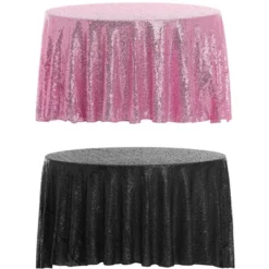 Unique Bargains Parties Polyester Sequin Round Tablecloth -Kitchen Utensil Store GUEST 1b8aefcd d931 4c1f 8ca9 38349b24f5fa