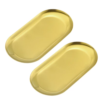 Unique Bargains Candle Dessert Cosmetics Decorative Serving Trays 7 X 3.3 Inch 4 Unique Bargains Candle Dessert Cosmetics Decorative Serving Trays 7 X 3.3 Inch - Image 4