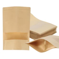 Unique Bargains Kraft Paper Zip Closure Clear Window Food Storage Containers 40 Pcs -Kitchen Utensil Store GUEST 1c0e1b02 8568 4d37 9c0c f65ff6b9de89