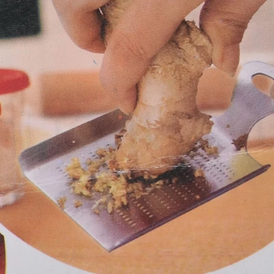 Unique Bargains Household Kitchen Ginger Grater Garlic Press Silver Tone 1 Pc 2 Unique Bargains Household Kitchen Ginger Grater Garlic Press Silver Tone 1 Pc - Image 2