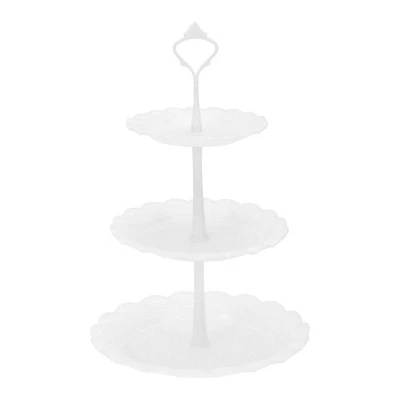 Unique Bargains 3-Layer Round Dessert Cupcake Stand With Tiered Serving Tray For Pastries Donuts And Fruits 6 Unique Bargains 3-Layer Round Dessert Cupcake Stand With Tiered Serving Tray For Pastries Donuts And Fruits - Image 6