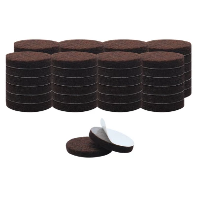 Unique Bargains Round Self-Stick Non-Slip Anti-Scratch Floor Protector Furniture Felt Pads Dark Brown 50 Pcs 2 Unique Bargains Round Self-Stick Non-Slip Anti-Scratch Floor Protector Furniture Felt Pads Dark Brown 50 Pcs - Image 2