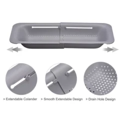 Unique Bargains Collapsible Colander Kitchen Over The Sink Drain Strainer Extendable Basket Set -Kitchen Utensil Store GUEST 1d825f39 e11e 4041 ae6a 6b5a89dd4530