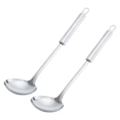 Unique Bargains Kitchen Durable Stainless Steel Long Handle Soup Ladle 11 Inch Length Silver Tone 2 Pcs -Kitchen Utensil Store GUEST 1dca5339 5e63 47b6 96c8 73793b96e6ca