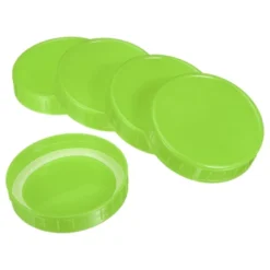 Unique Bargains Wide Mouth Plastic Mason Jar Lids With Silicone Sealing Ring 10 Pcs -Kitchen Utensil Store GUEST 1e7da3cc e640 4157 889a aa151dfcae2a