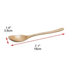 Unique Bargains Kitchen Wooden Soup Spoons For Eating Mixing Stirring Cooking 7.1" Long 1 Pc
